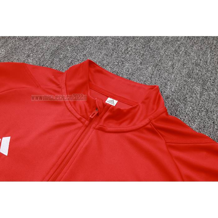 Tuta da Track de Felpa del Manchester United Bambino 2023-2024 Rosso